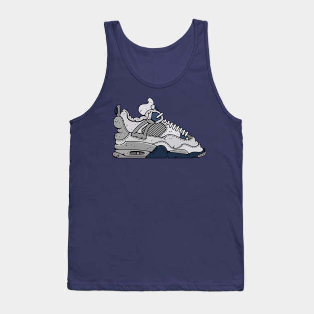 Air Jordan 4 Retro Midnight Navy Tank Top by Franjos